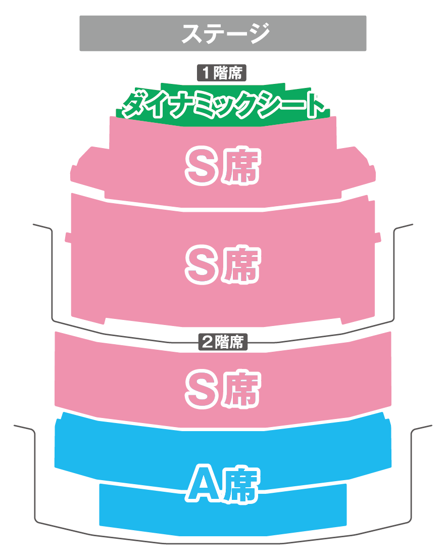 恐竜ラボのイベント座席図　青森公演