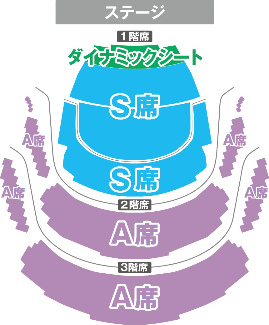 恐竜ラボのイベント座席図　札幌公演